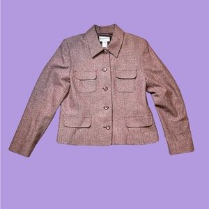 Vintage Pendleton 100% Virgin Wool Tweed Button Up Blazer Vintage Retro Suit